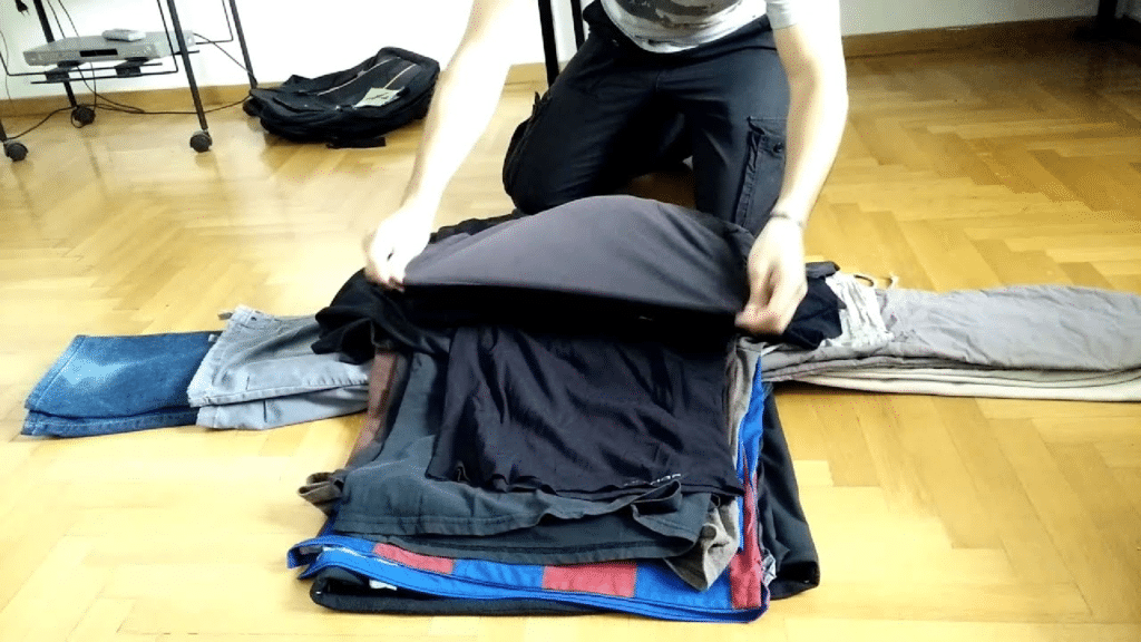 Preparar una mochila con poco espacio
