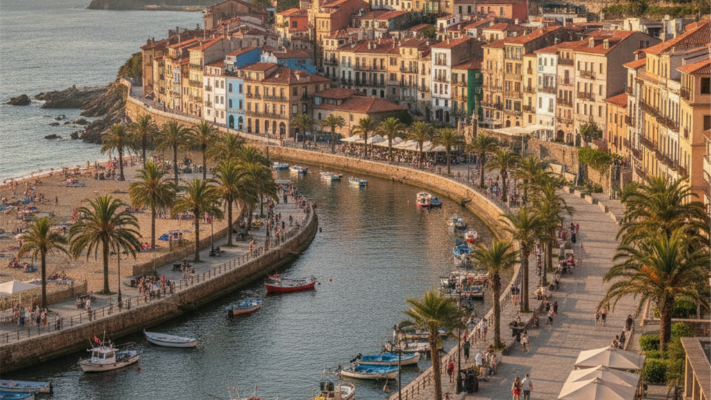 Ciudad costera europea economica para viajar desde Espana