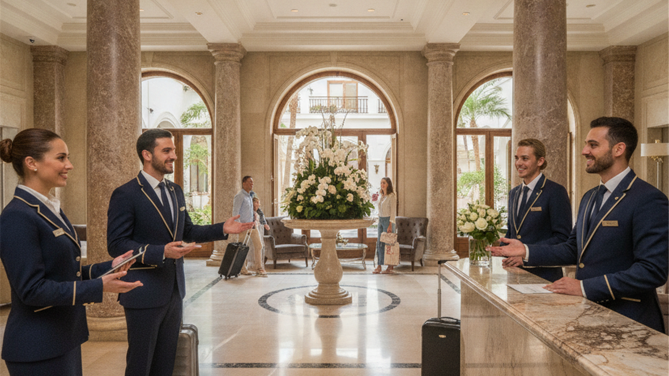 Empleo turismo hotel recepcion trabajadores Spain