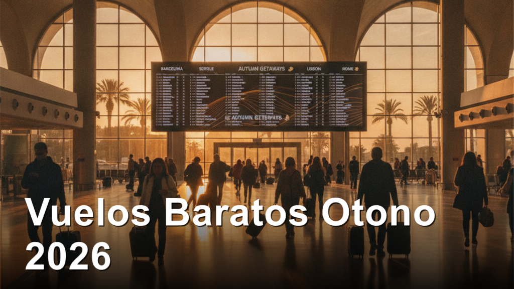 Vuelos baratos otono 2026 en el aeropuerto