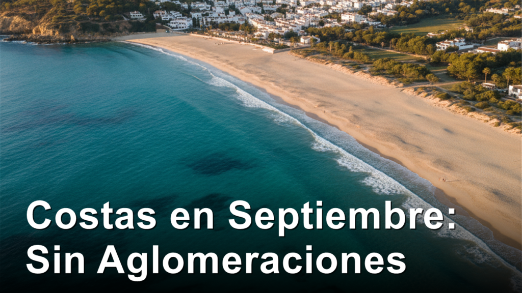 playas espana septiembre 2026 costas menos masificadas