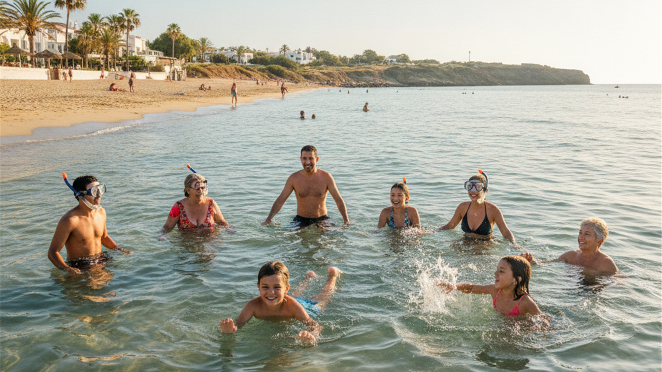 familias disfrutando playa espana septiembre 2026