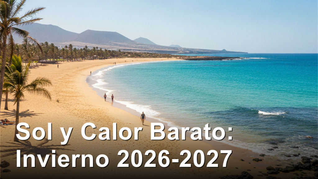 Playa tropical soleada en invierno 2026
