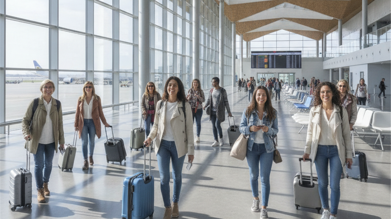 Viajeros aeropuerto espanol 2026