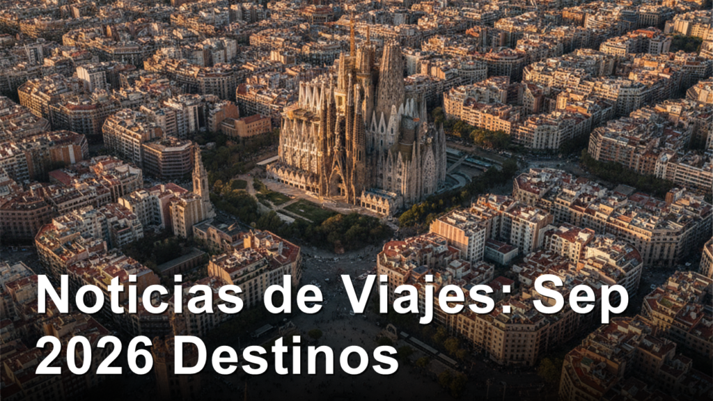Noticias viajes turismo espana septiembre 2026