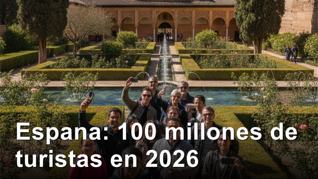 Turistas en la Alhambra de Granada Espana 2026