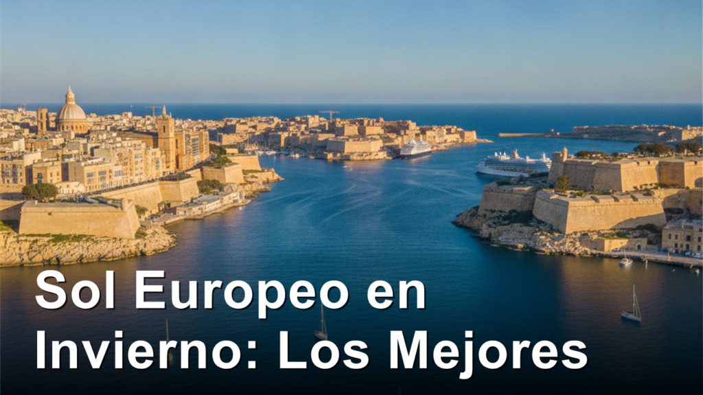 Malta Grand Harbour blue sea winter sunshine destinos europeos