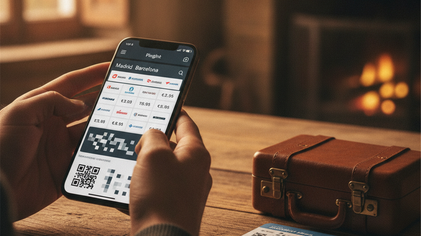 smartphone app comparar vuelos mochila viaje