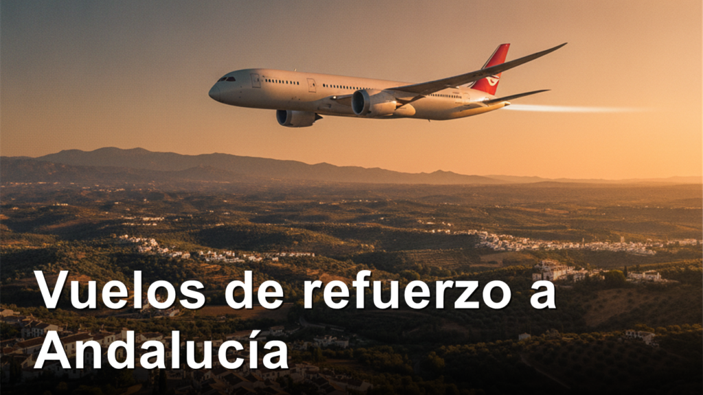 Avion sobre pueblos blancos de Andalucia